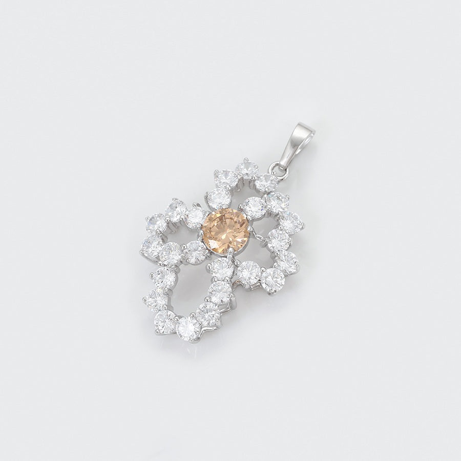 Shree fashion simple platinum plated pendant (33211-A10)