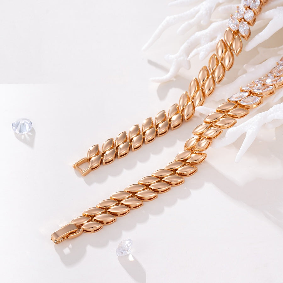 Shree heart of the ocean 18K gold color necklace （X000440676）