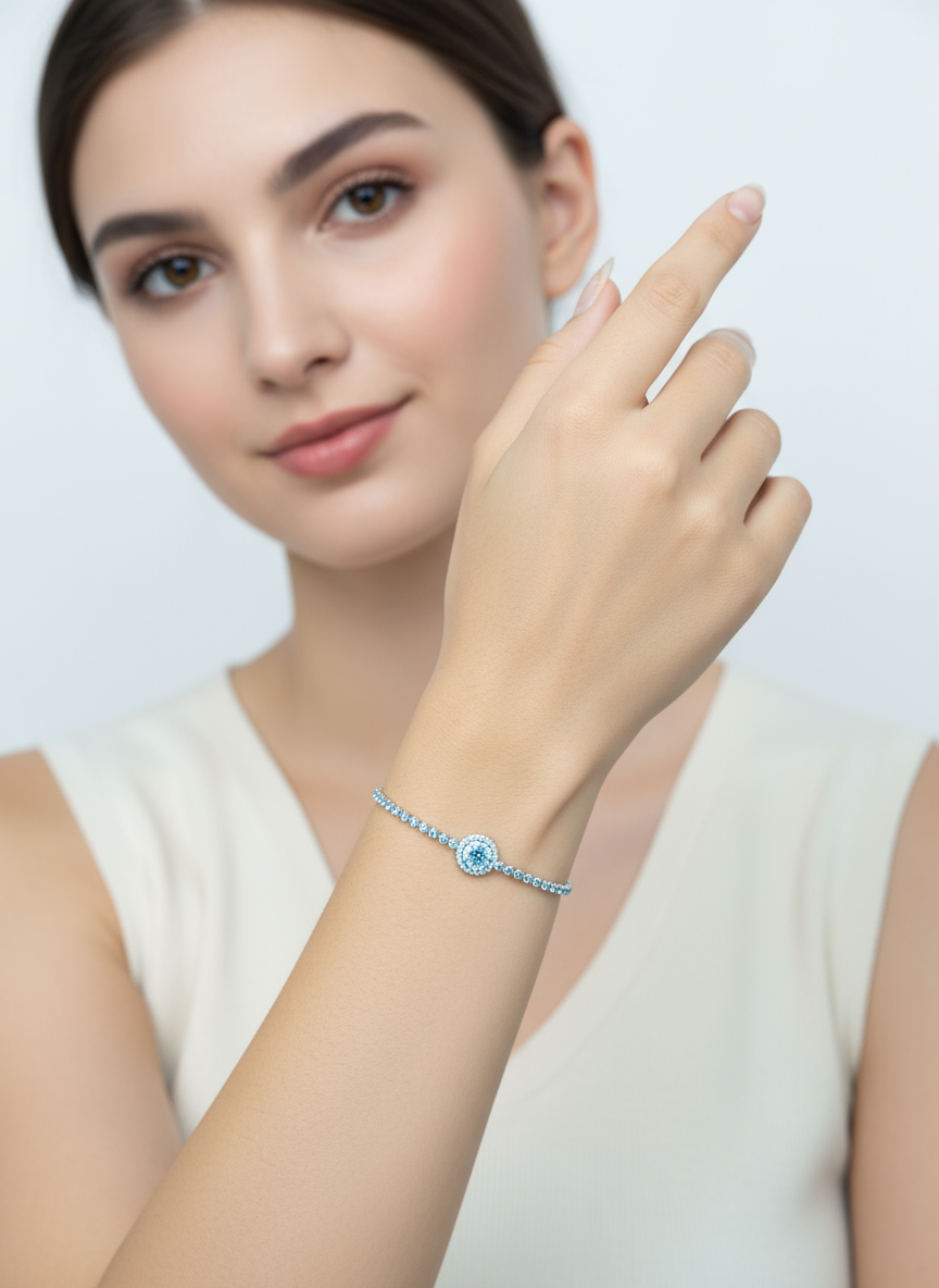 Diamond Squre Bracelet 77